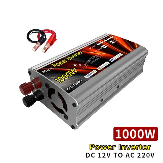 12V to 220V Solar Power Inverter – 500W / 1000W / 1500W / 2000W Car Voltage Converter